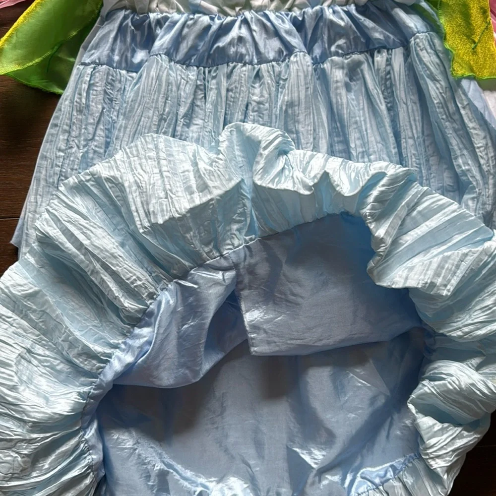 S(5/6) Disney Store Princess Cinderella Dress fairy puff sleeve bubble skirt